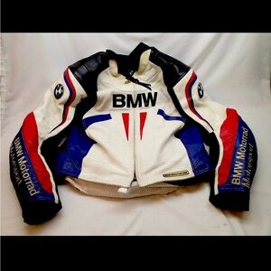 BMW Kushitani motorcycle leather jacket size XL